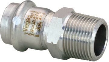 Viega 85047 ProPress Stainless Steel 304 1-1/4 inch Male Adapter