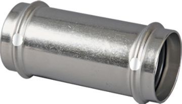 Viega 85312 ProPress Stainless Steel 304 1/2 inch Coupling Less Stop