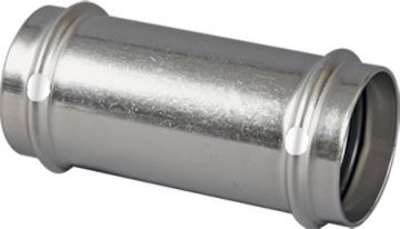 Viega 85317 ProPress Stainless Steel 304 3/4 inch Coupling Less Stop