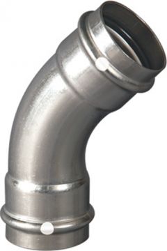 Viega 85467 ProPress Stainless Steel 304 1-1/2 inch 45 Elbow