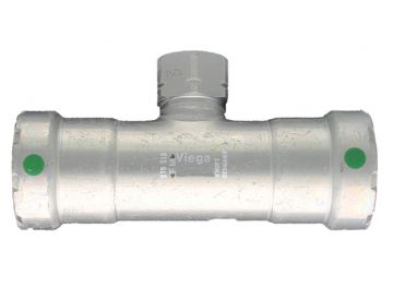 Viega 25435 MegaPress 1-1/2 x 1/2 inch PxPxF Tee