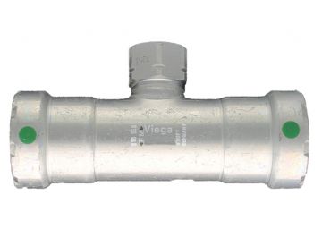 Viega 25450 MegaPress 1-1/2 x 1-1/4 inch PxPxF Tee