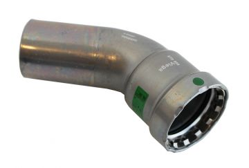 Viega 26120 MegaPress 1-1/2 inch FTGxP Street 45 Elbow