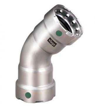 Viega 90055 Megapress Stainless Steel 316 1/2 inch 45 Elbow