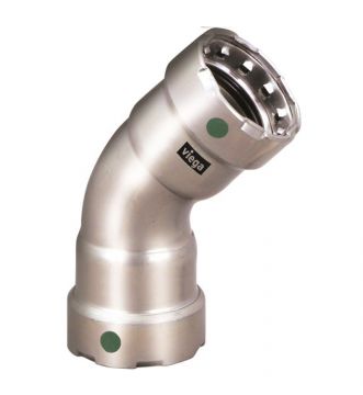 Viega 90065 Megapress Stainless Steel 316 1 inch 45 Elbow