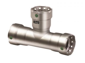 Viega 90155 Megapress Stainless Steel 316 1-1/2 x 1-1/2 x 1 inch Tee