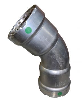 Viega 25255 MegaPress 2 inch PxP 45 Elbow