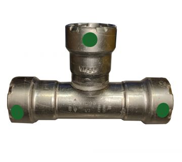 Viega 25305 MegaPress 3/4 inch PxPxP Tee